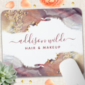 Tapis De Souris Encre D'Aquarelle Liquide D'Art Moderne Purple Et 