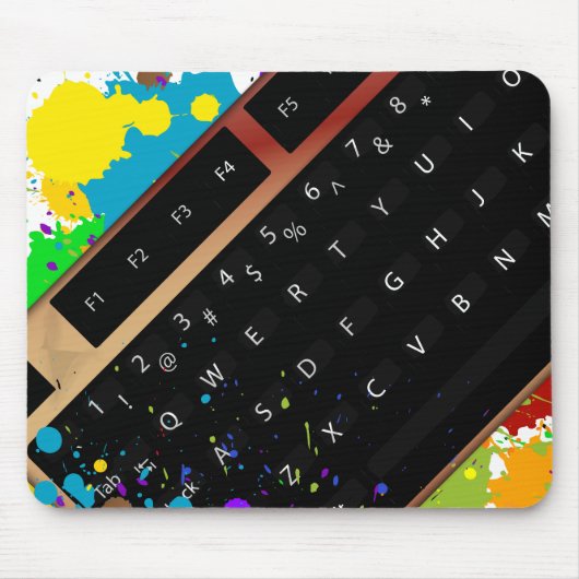 Tapis De Souris Encre de clavier (Devant)