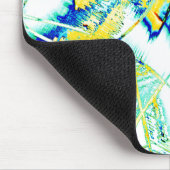 Tapis De Souris encre glissante no, image avec taches jaunes, bleu (Coin)