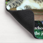 Tapis De Souris Endormi sur le travail (Coin)