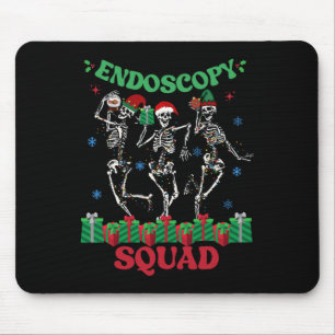 Tapis De Souris Endoscopie Infirmière Escouade de Noël Squelette D