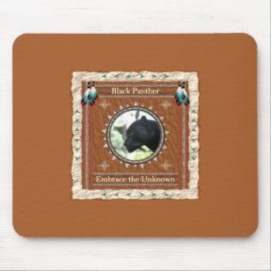 Tapis De Souris Énergie de la Panthère noire Embrasser l'inconnu