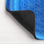 Tapis De Souris Énergie de l'eau avec fleur de vie (Coin)