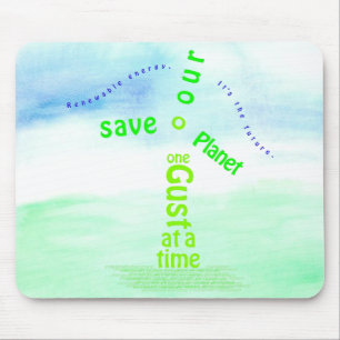 Tapis De Souris Énergie éolienne Mousepad
