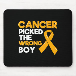 Tapis De Souris Enfance Cancer Boy Ribbon Tumor Pediatrician Chi