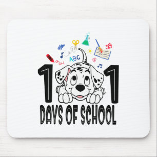 Tapis De Souris Enfant 100 Jours D'école Dalmatien Chiot 100ème Jo