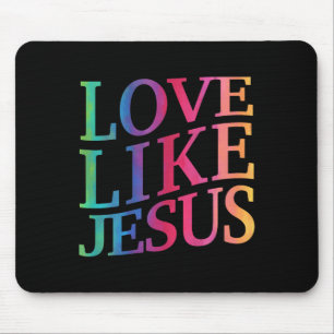 Tapis De Souris Enfant Amour Comme Jésus Dieu chrétien Fils Soeur