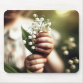 Tapis De Souris Enfant avec Lily de la Vallée Bunch (Devant)