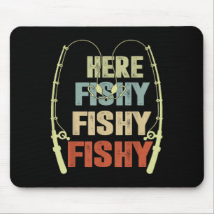 Tapis De Souris Enfant Garçon Ici-poisson Funny Pêche Buddy B Fish