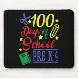 Tapis De Souris Enfants 100 Jours D'École Pré-k 4