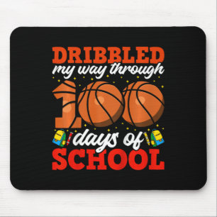 Tapis De Souris Enfants 100e Jour De L'École Garçons Basketball 10