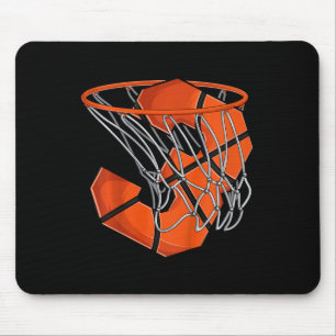 Tapis De Souris Enfants 3e anniversaire Basketball Enfants