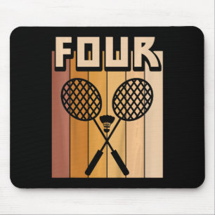 Tapis De Souris Enfants 4 ans Dminton Anniversaire Garçon 4 Annive