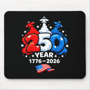 Tapis De Souris Enfants 4 juillet 250 ans patriotique rouge blanc