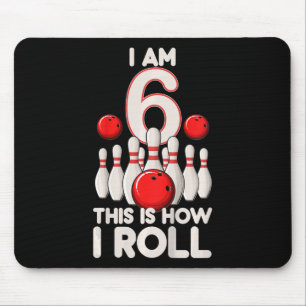 Tapis De Souris Enfants 6 ans Bowling Party 6e anniversaire C'est
