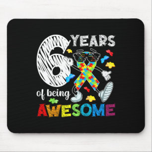 Tapis De Souris Enfants 6ème anniversaire autisme Six ans autiste