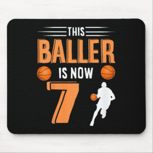 Tapis De Souris Enfants 7e anniversaire Basketball - Ce Baller est