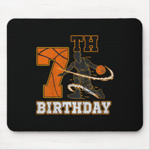 Tapis De Souris Enfants 7e anniversaire Basketball Enfants Garçons