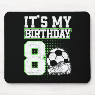 Tapis De Souris Enfants 8 Ans Football Garçon C'est Mon 8e Anniver