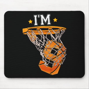 Tapis De Souris Enfants 9e Anniversaire Basketball I'm 9 Garçon Fi