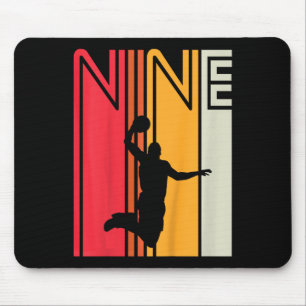 Tapis De Souris Enfants 9e anniversaire de basket-ball Lover 9 ans