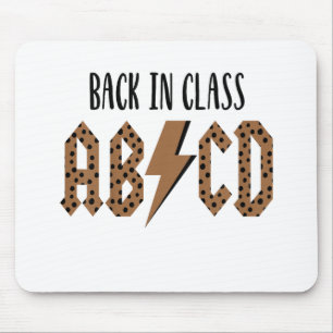 Tapis De Souris Enfants ABCD Retour en classe Tout-petit Premier j