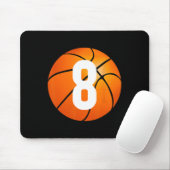 Tapis De Souris Enfants Basketball - 8 ans Anniversaire (Avec souris)
