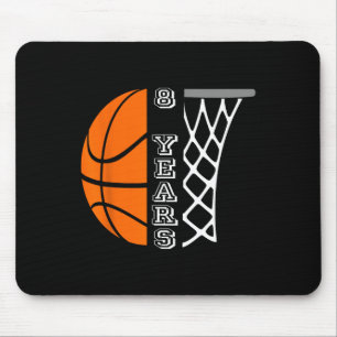 Tapis De Souris Enfants Basketball Anniversaire Pour Garçons 8 Ans