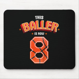 Tapis De Souris Enfants Basketball Boys 8e Anniversaire Ce Baller 