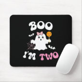 Tapis De Souris Enfants Boo I'm Two Ghost Second 2nd Birthday Supe (Avec souris)