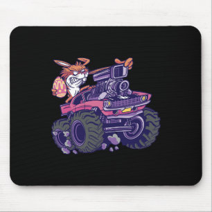 Tapis De Souris Enfants Bunny Happy Pâques Monster Truck Amateurs