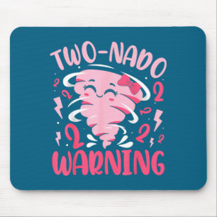 Tapis De Souris Enfants Deux-nado Avertissement 2e Anniversaire Nk