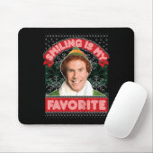 Tapis De Souris Enfants Elf Buddy Sourire Est Mon Noël Préféré (Avec souris)