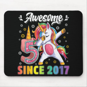 Tapis De Souris Enfants fantastique dabbing unicorne anniversaire
