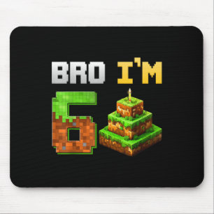 Tapis De Souris Enfants Garçon Son 6ème Anniversaire Jeu de Bro Pi