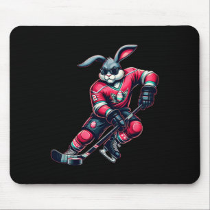 Tapis De Souris Enfants Garçons Joyeuses Pâques Lapin Jouant au Ho