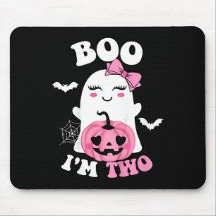Tapis De Souris Enfants Ghost Boo Je suis deux ans 2e anniversaire