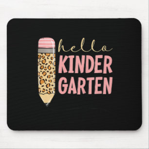 Tapis De Souris Enfants Hello Kindergarten 1er Jour De Maternelle