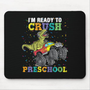 Tapis De Souris Enfants Je suis prêt à écraser Pré K Monster Truck