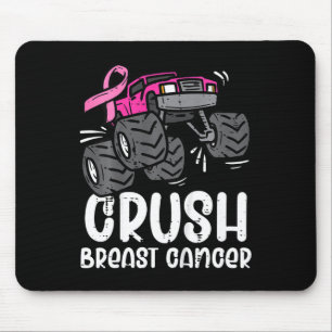 Tapis De Souris Enfants Monster Camion Pink Breath Cancer Sensibil