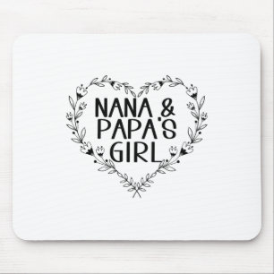 Tapis De Souris Enfants Nana & Papas Girl Floral Heart To Gran