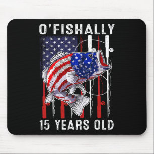Tapis De Souris Enfants O'fishally 15 Ans Anniversaire 15e Anniver