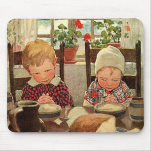 Tapis De Souris Enfants reconnaissants par Jessie Willcox Smith