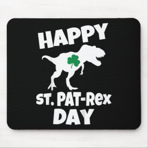 Tapis De Souris Enfants Saint-Patrick Dinosaure T-rex Drôle Tout-P