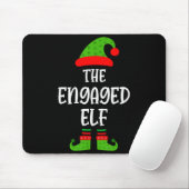 Tapis De Souris Engaged Elf Family Matching Christmas Engagement (Avec souris)
