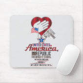 Tapis De Souris Engagement d'allégeance des États-Unis (Avec souris)