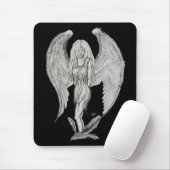 Tapis De Souris Engel - Design noir et blanc (Avec souris)