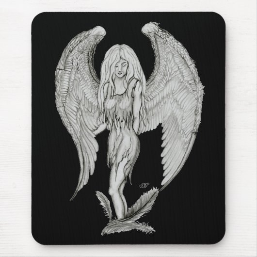 Tapis De Souris Engel - Design noir et blanc (Devant)