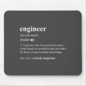 Tapis De Souris Engineer Definition Funny Engineering Mechanical C (Devant)