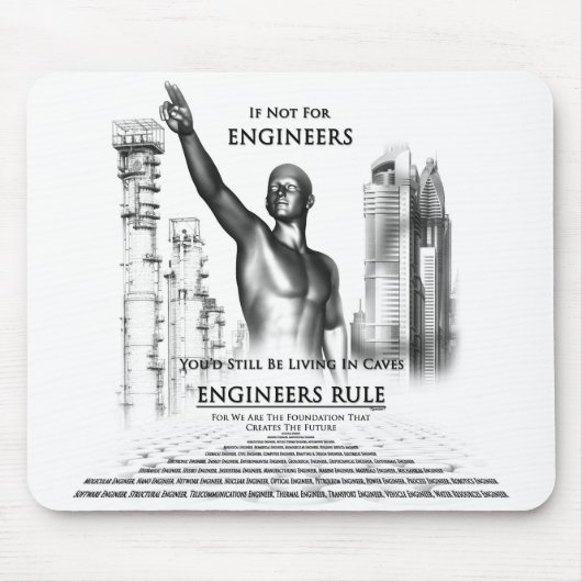 Tapis De Souris Engineers Rule (Devant)